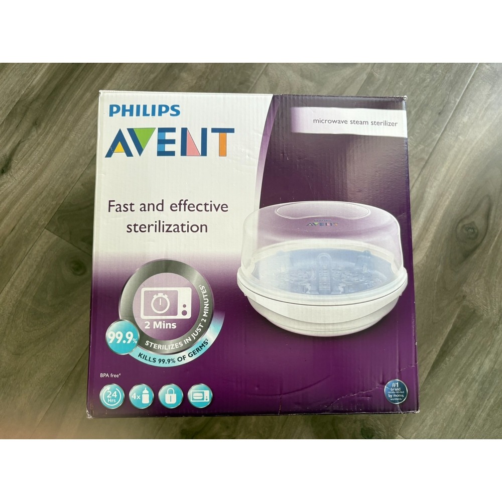 PHILIPS AVENT Microwave Steam Sterilizer for Baby Bottles Pacifiers Cups‎ NEW
